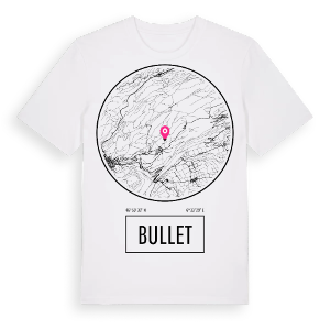 Bullet t-shirt – ekologisk bomull t-shirt från Pinshirt