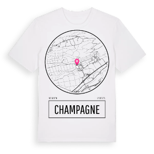 Champagne t-shirt – ekologisk bomull t-shirt från Pinshirt