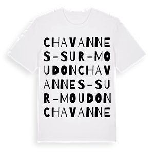 Chavannes-sur-Moudon ordlek t-shirt – ekologisk bomull t-shirt från Pinshirt
