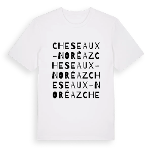 Cheseaux-Noréaz ordlek t-shirt – ekologisk bomull t-shirt från Pinshirt