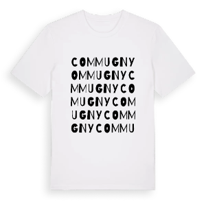 Commugny ordlek t-shirt – ekologisk bomull t-shirt från Pinshirt