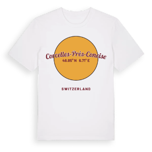 Corcelles-près-Concise cirkel t-shirt – ekologisk bomull t-shirt från Pinshirt