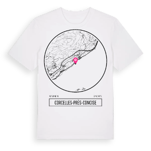 Corcelles-près-Concise t-shirt – ekologisk bomull t-shirt från Pinshirt