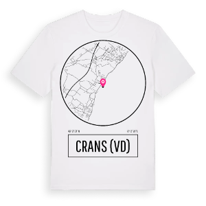 Crans (VD) t-shirt – ekologisk bomull t-shirt från Pinshirt