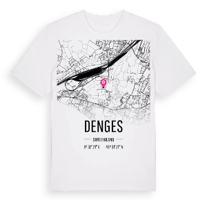 Denges karta t-shirt – ekologisk bomull t-shirt från Pinshirt