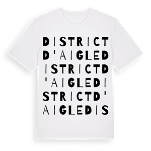 District d'Aigle ordlek t-shirt – ekologisk bomull t-shirt från Pinshirt
