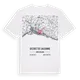 District de Lausanne karta t-shirt
