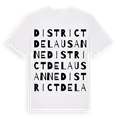 District de Lausanne ordlek t-shirt