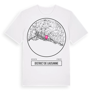 District de Lausanne t-shirt – ekologisk bomull t-shirt från Pinshirt