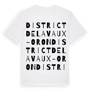 District de Lavaux-Oron ordlek t-shirt – ekologisk bomull t-shirt från Pinshirt