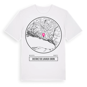 District de Lavaux-Oron t-shirt – ekologisk bomull t-shirt från Pinshirt