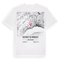 District de Morges karta t-shirt