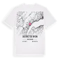 District de Nyon karta t-shirt