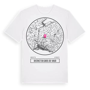 District du Gros-de-Vaud t-shirt – ekologisk bomull t-shirt från Pinshirt