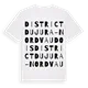 District du Jura-Nord vaudois ordlek t-shirt