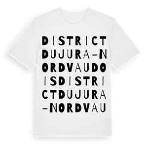 District du Jura-Nord vaudois ordlek t-shirt – ekologisk bomull t-shirt från Pinshirt