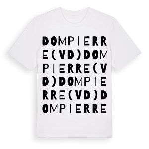 Dompierre (VD) ordlek t-shirt – ekologisk bomull t-shirt från Pinshirt