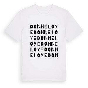 Donneloye ordlek t-shirt – ekologisk bomull t-shirt från Pinshirt