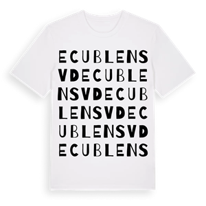 Ecublens VD ordlek t-shirt – ekologisk bomull t-shirt från Pinshirt