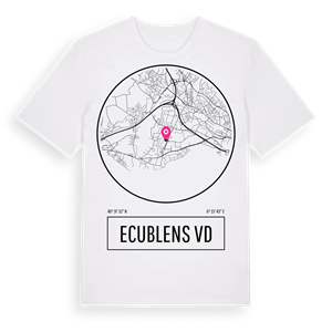Ecublens VD t-shirt – ekologisk bomull t-shirt från Pinshirt