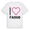 Jag älskar Faoug t-shirt stort tryck