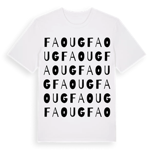 Faoug ordlek t-shirt – ekologisk bomull t-shirt från Pinshirt