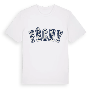 Féchy college t-shirt – ekologisk bomull t-shirt från Pinshirt