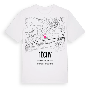 Féchy karta t-shirt – ekologisk bomull t-shirt från Pinshirt
