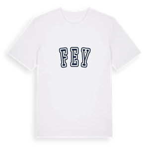 Fey college t-shirt – ekologisk bomull t-shirt från Pinshirt