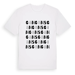 Gingins ordlek t-shirt – ekologisk bomull t-shirt från Pinshirt