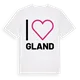 Jag älskar Gland t-shirt stort tryck