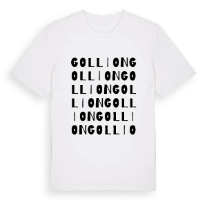 Gollion ordlek t-shirt – ekologisk bomull t-shirt från Pinshirt