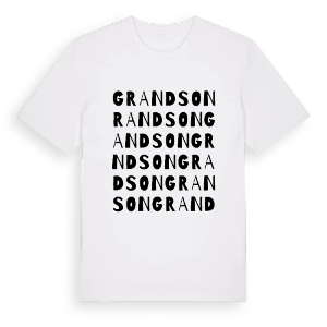 Grandson ordlek t-shirt – ekologisk bomull t-shirt från Pinshirt