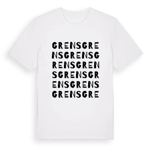 Grens ordlek t-shirt – ekologisk bomull t-shirt från Pinshirt