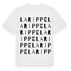 La Rippe ordlek t-shirt – ekologisk bomull t-shirt från Pinshirt