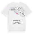 La Tour-de-Peilz karta t-shirt