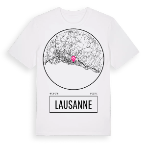 Lausanne t-shirt – ekologisk bomull t-shirt från Pinshirt