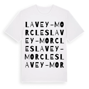 Lavey-Morcles ordlek t-shirt – ekologisk bomull t-shirt från Pinshirt