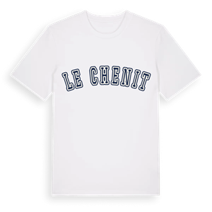 Le Chenit college t-shirt – ekologisk bomull t-shirt från Pinshirt