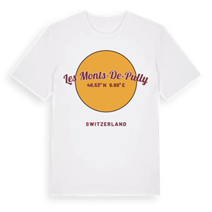 Les Monts-de-Pully cirkel t-shirt – ekologisk bomull t-shirt från Pinshirt