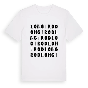 Longirod ordlek t-shirt – ekologisk bomull t-shirt från Pinshirt