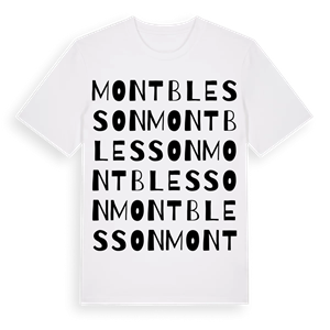 Montblesson ordlek t-shirt – ekologisk bomull t-shirt från Pinshirt