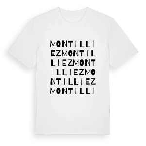 Montilliez ordlek t-shirt – ekologisk bomull t-shirt från Pinshirt