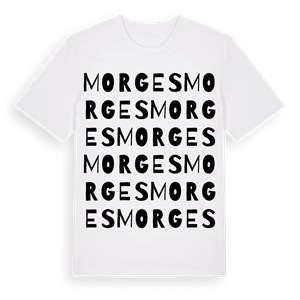 Morges ordlek t-shirt – ekologisk bomull t-shirt från Pinshirt