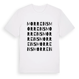 Morrens ordlek t-shirt – ekologisk bomull t-shirt från Pinshirt