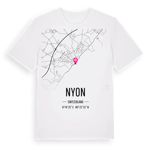 Nyon karta t-shirt – ekologisk bomull t-shirt från Pinshirt