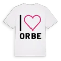 Jag älskar Orbe t-shirt stort tryck