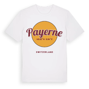 Payerne cirkel t-shirt – ekologisk bomull t-shirt från Pinshirt