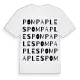 Pompaples ordlek t-shirt