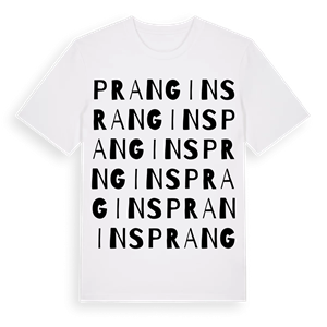 Prangins ordlek t-shirt – ekologisk bomull t-shirt från Pinshirt
